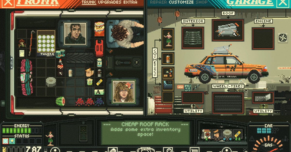 You are currently viewing Life-affirming RPG Keep Driving now has gamepad support and junkyards