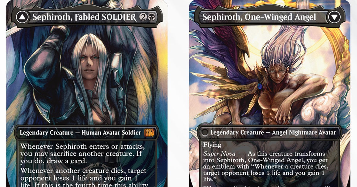 You are currently viewing New Magic the Gathering x Final Fantasy card art might be a tease for 7 Remake Part 3, might be just another Tetsuya Nomura cryptic tease