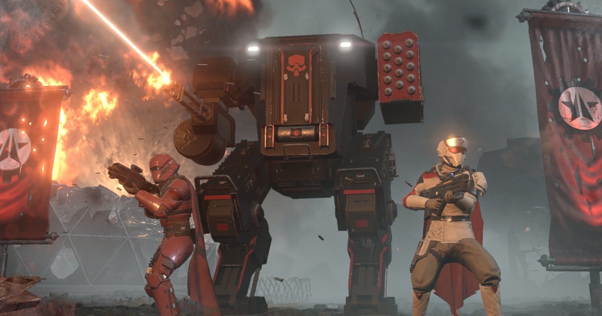 Read more about the article Helldivers 2 follows up the battle for Super Earth with fresh Automaton fighting, because naturally the bots were just waiting in a big invasion queue