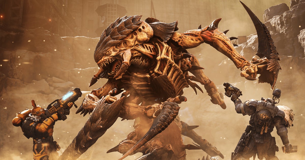 Read more about the article Space Marine 2's Siege mode is out, letting you fight endless waves of Tyranids and the other, less good enemy