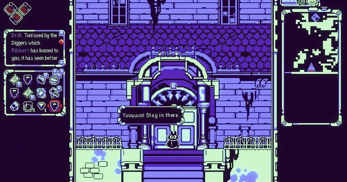 Read more about the article GameBoy style digging game about a cat with a big drill gets a release date