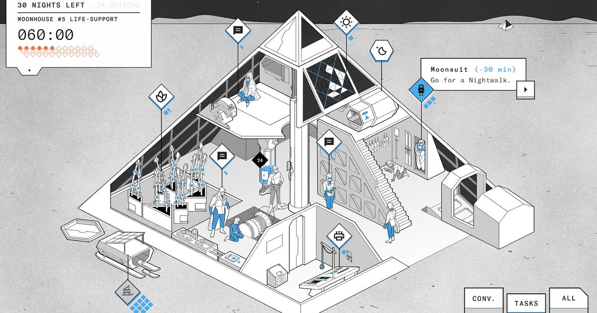 You are currently viewing In this austerely beautiful moonbase management game, "your only choices will be impossible ones"