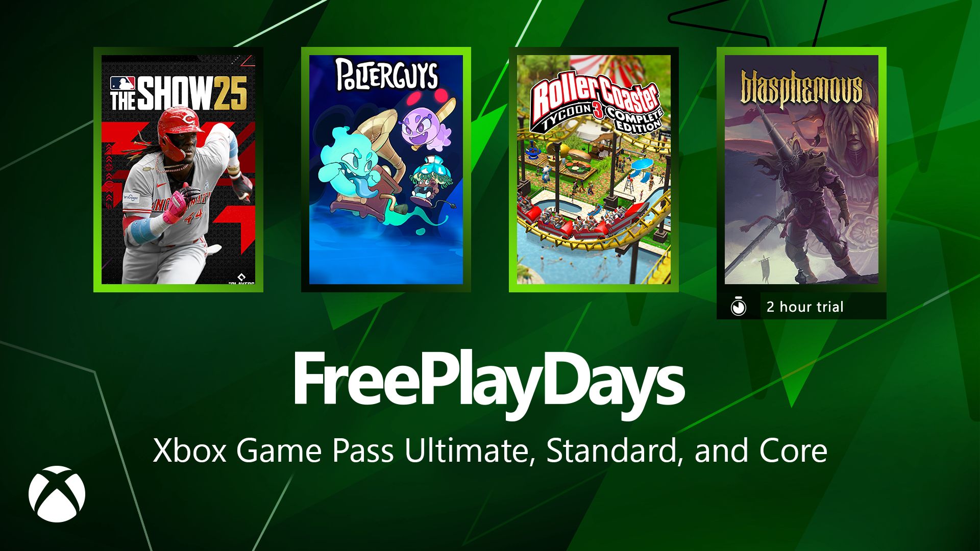 You are currently viewing Free Play Days – MLB The Show 25, Polterguys: Possession Party, RollerCoaster Tycoon 3: Complete Edition and Blasphemous