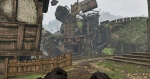 Read more about the article Oblivion Remastered mod delivers Tamrielic Teardown by letting you blow buildings to bits, with plans for full-blown house fighting