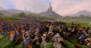 Read more about the article Leading Total War: Warhammer 3's peasants to victory with an irresponsible number of trebuchets (French for 'very bucket')