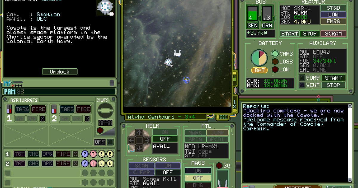 You are currently viewing Fly a nuclear corvette in this Cold War-era Star Trek homage from one of my favourite space game devs
