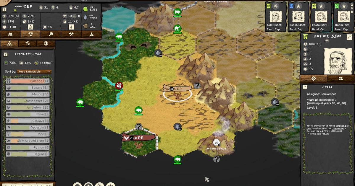 You are currently viewing Folk Emerging is a fascinating 4X strategy game about prehistoric nomads that ends where Civilization begins