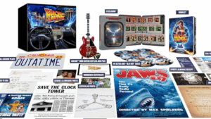 Read more about the article Back To The Future Trilogy Gift Set With Mini Gibson Guitar Replica Restocked At Amazon