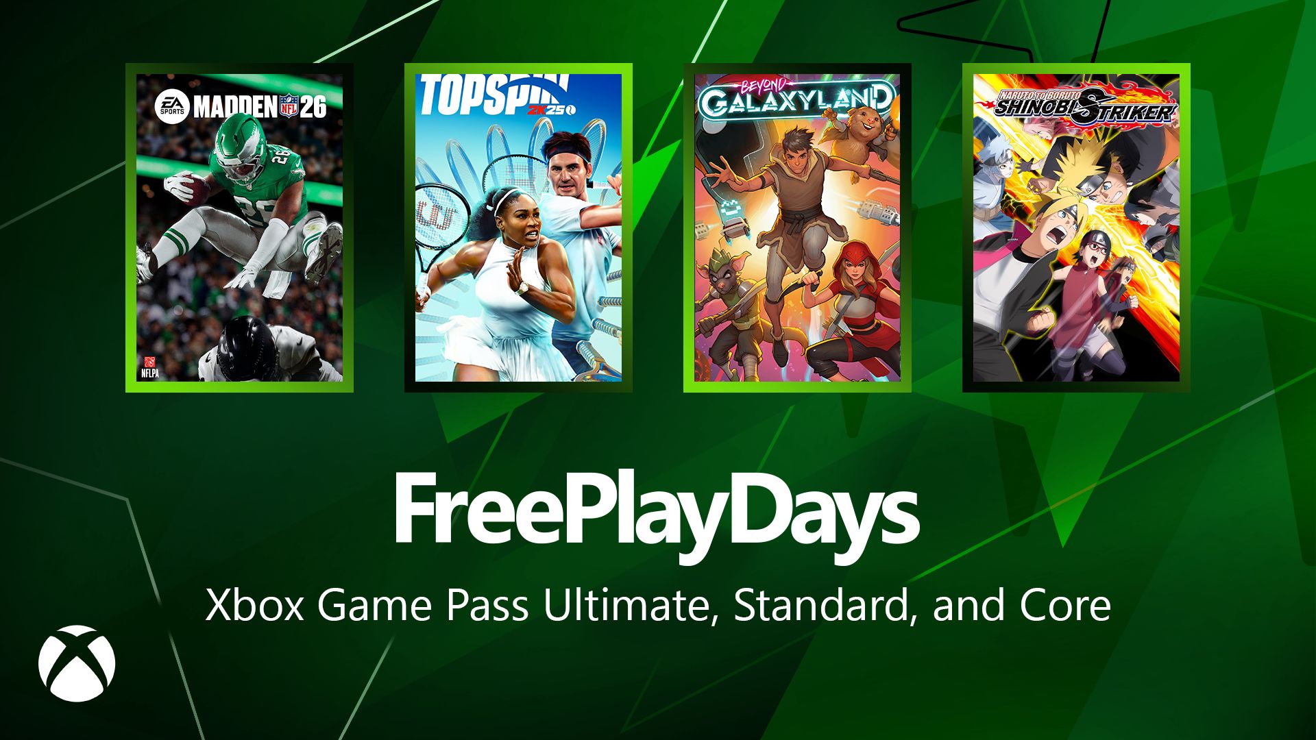 You are currently viewing Free Play Days – Madden 26, TopSpin 2K25, Beyond Galaxyland and Naruto to Boruto: Shinobi Striker
